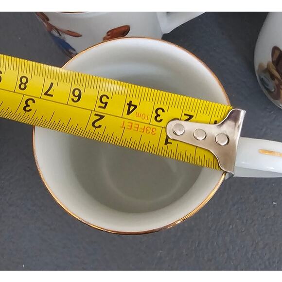 Norman Rockwell Mugs (4)  A Good Boy Memories Music Master The Cobbler, Gold Rim - Picture 4 of 13